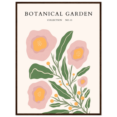 Botanical Garden Collection Framed Poster - Abstract Floral Art Prints in Soft Pinks & Greens | Ready-to-Hang - Vibrantwalls