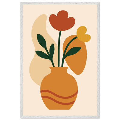 Abstract Floral Vase - Vibrantwalls