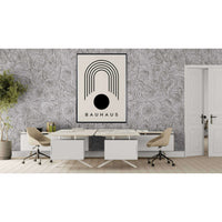 Bauhaus Black Beige Arch Circle Wall Art - Vibrantwalls