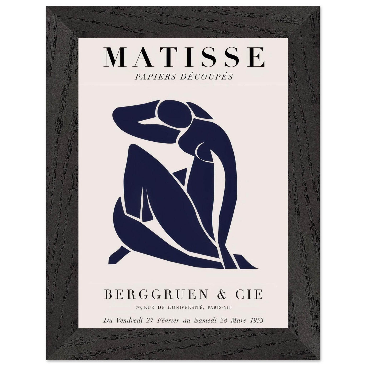 Papiers Découpés Blue Nude II Artwork - Elegant Piece for Your Space - Vibrantwalls
