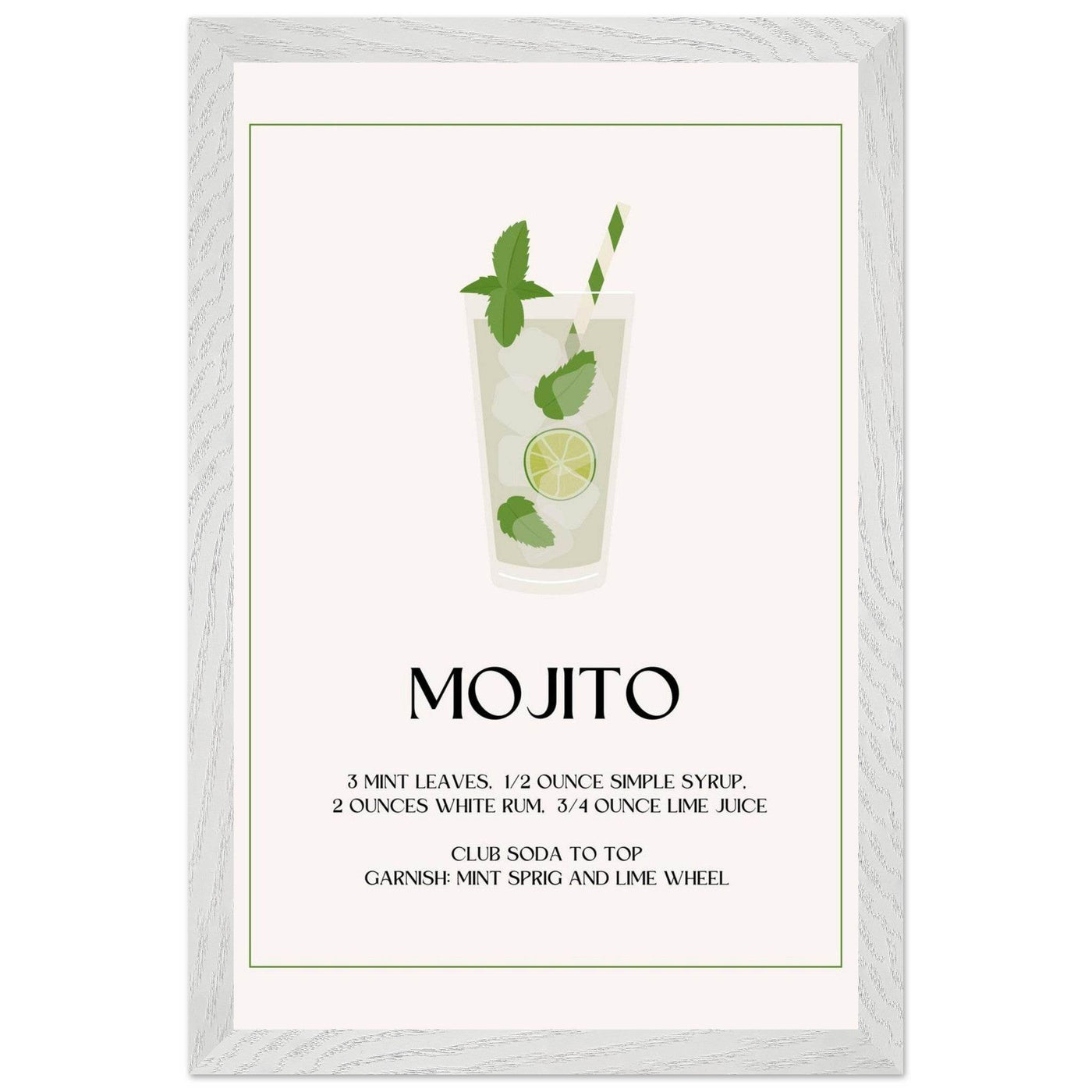 Mojito Cocktail Recipe - Vibrantwalls