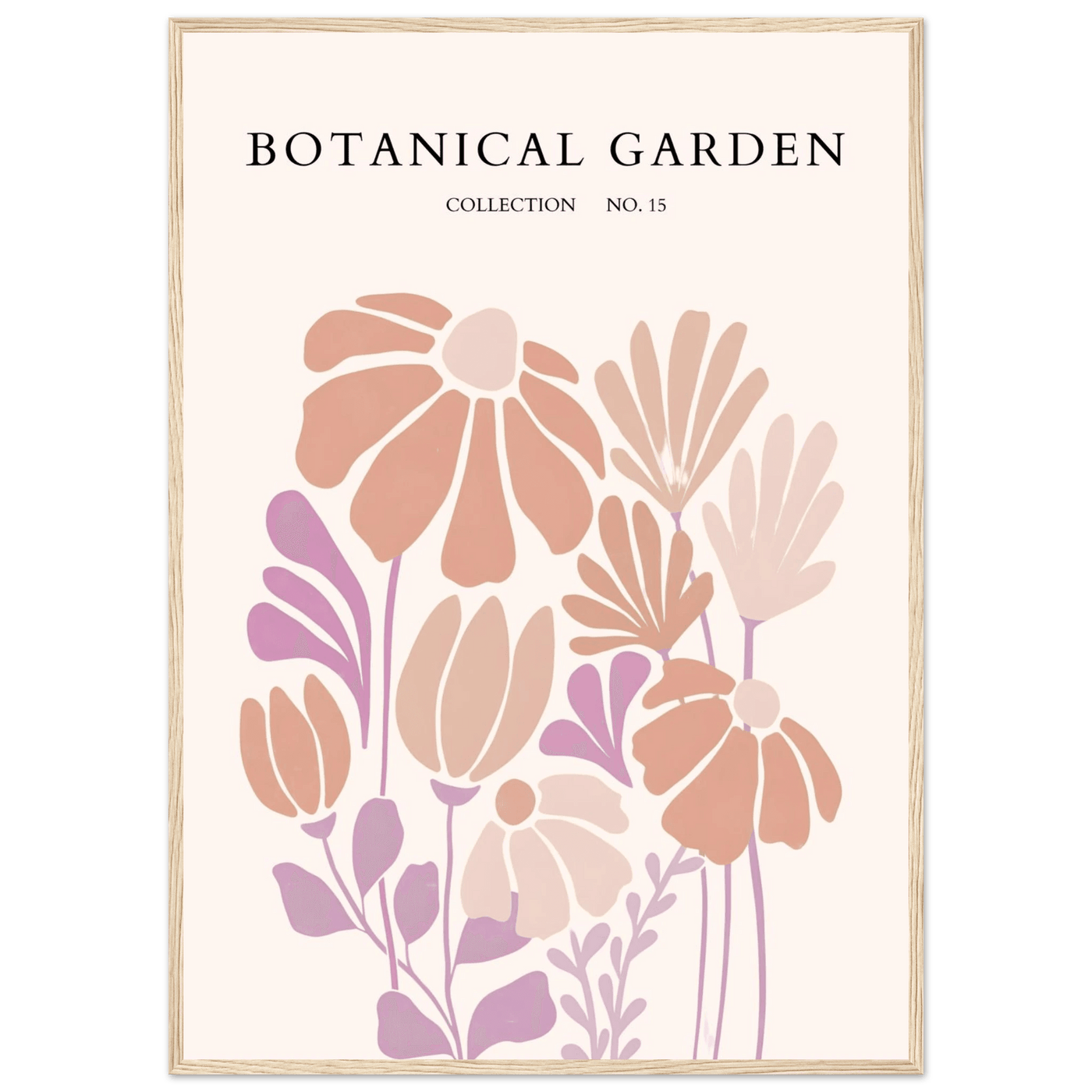 Botanical Garden Collection Framed Posters – Soft Floral Abstract Art Prints | Ready-to-Hang - Vibrantwalls
