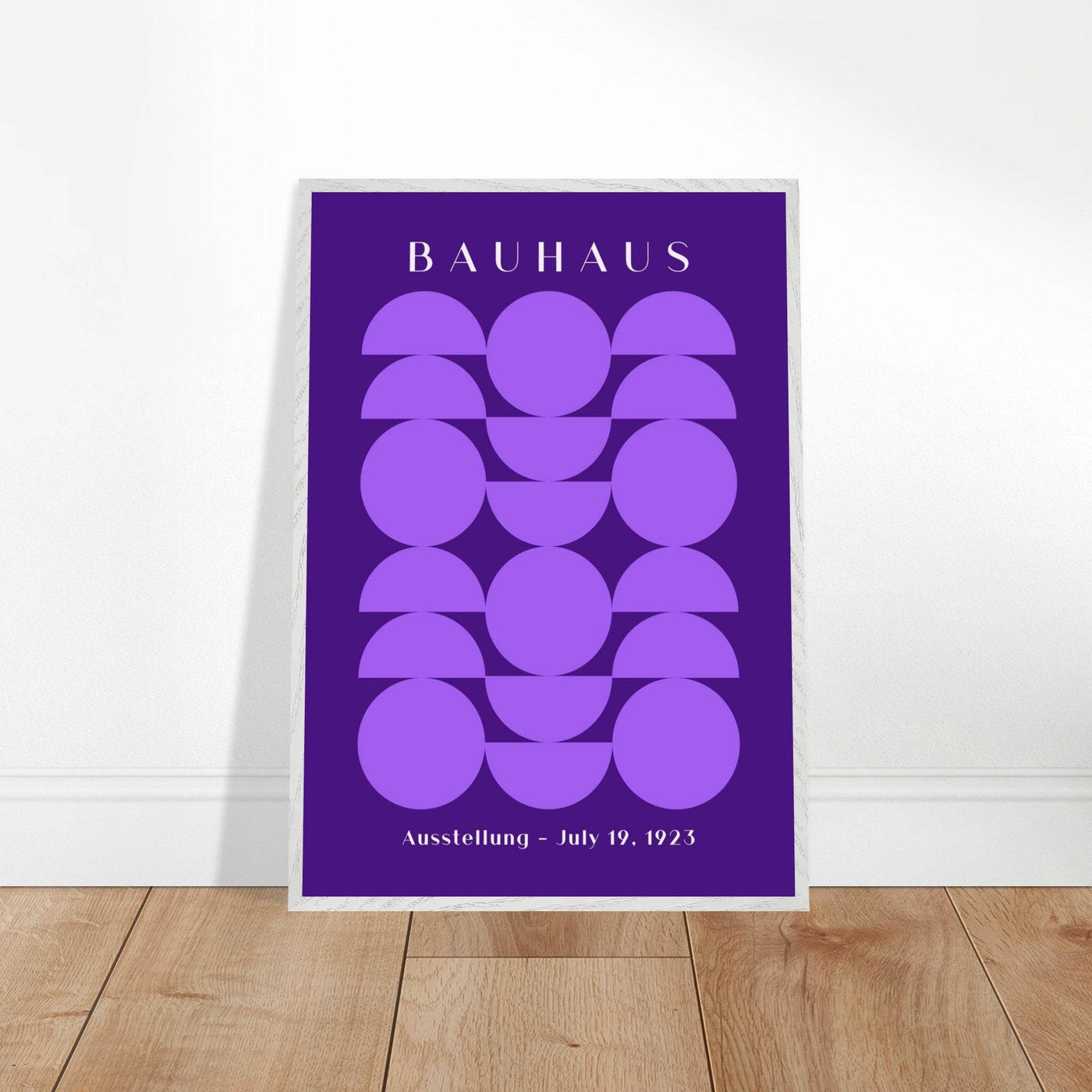 Bauhau 1923 Purple Geometric - Vibrantwalls