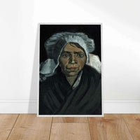 Peasant Woman Sculpture - Exquisite Head of a Peasant Woman Art Piece - Vibrantwalls