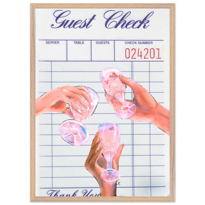 Retro Aesthetic Guest Check - Vibrantwalls