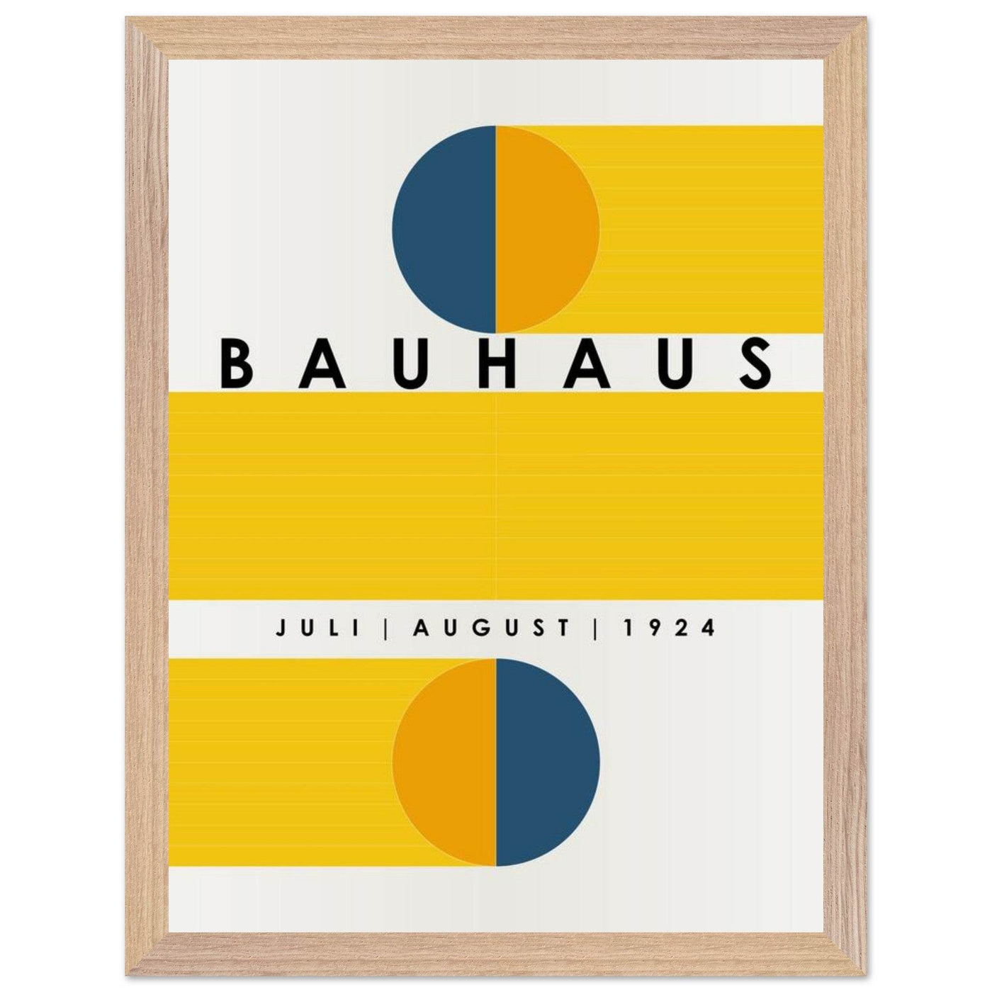 Bauhaus Blue Tunnel Geometric - Vibrantwalls
