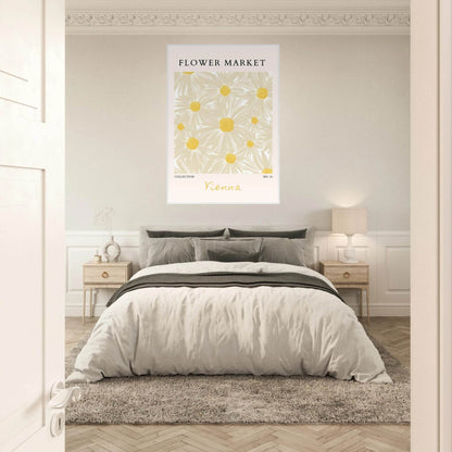 Flower Market Vienna Collection Framed Poster – Daisy Bloom Art Print | Ready-to-Hang Floral Decor - Vibrantwalls