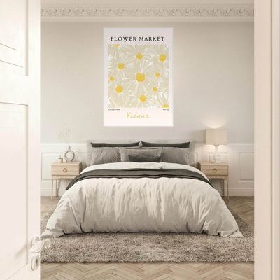 Flower Market Vienna Collection Framed Poster – Daisy Bloom Art Print | Ready-to-Hang Floral Decor - Vibrantwalls