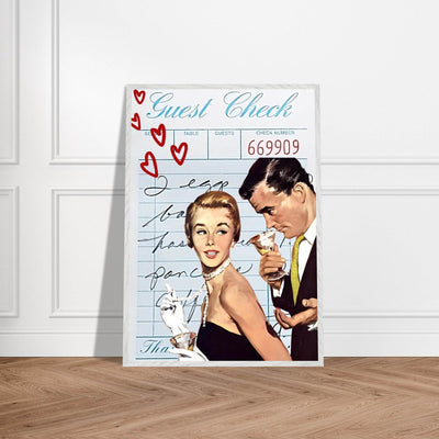 Retro Romance Cocktail Vintage Love Bar Art - Vibrantwalls