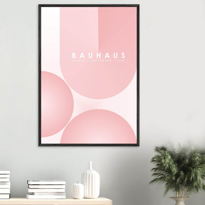 Bauhaus Soft Pink Geometric Design for Contemporary Spaces - Vibrantwalls