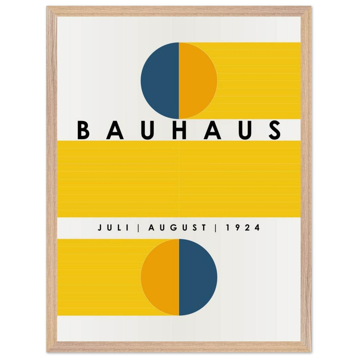 Bauhaus Blue Tunnel Geometric - Vibrantwalls