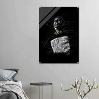 A$AP Rocky Acrylic Print - Unique Scribble Art for Stunning Wall Decor - Vibrantwalls