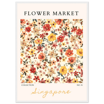Flower Market Collection Framed Posters – Vibrant Floral Art Prints | Ready-to-Hang in Your Choice of Frame - Vibrantwalls