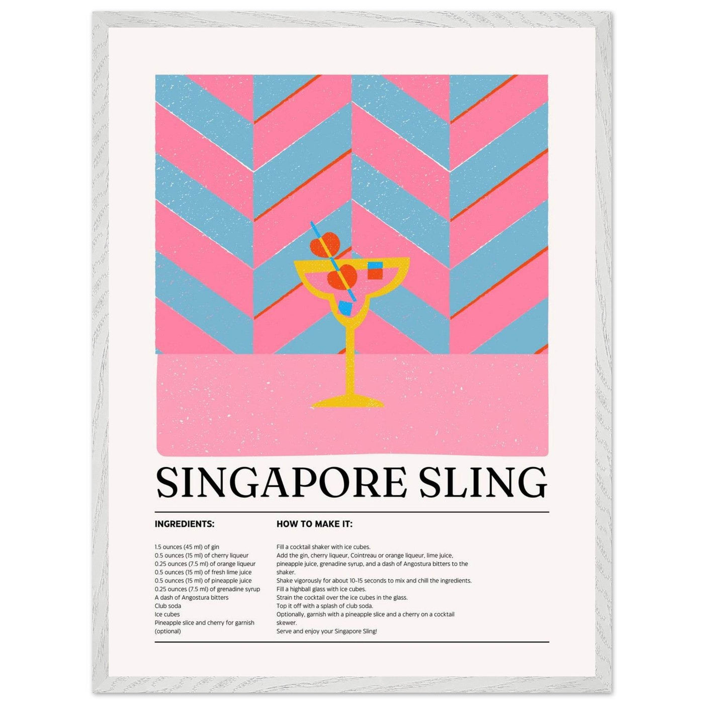 Singapore Sling Cocktail Recipe - Vibrantwalls