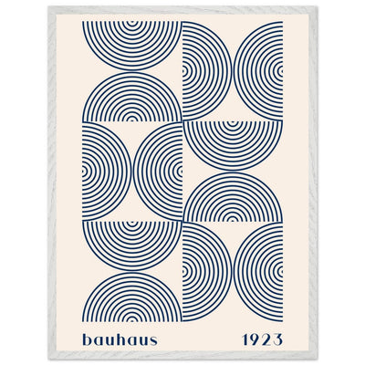 Bauhaus 1923 Navy & Beige - Vibrantwalls