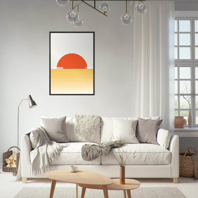 Bauhaus Sunset Abstraction - Vibrantwalls