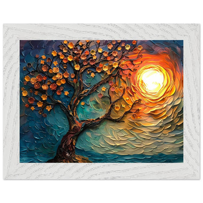 Tree of Life Textured Sunset Palette - Vibrantwalls