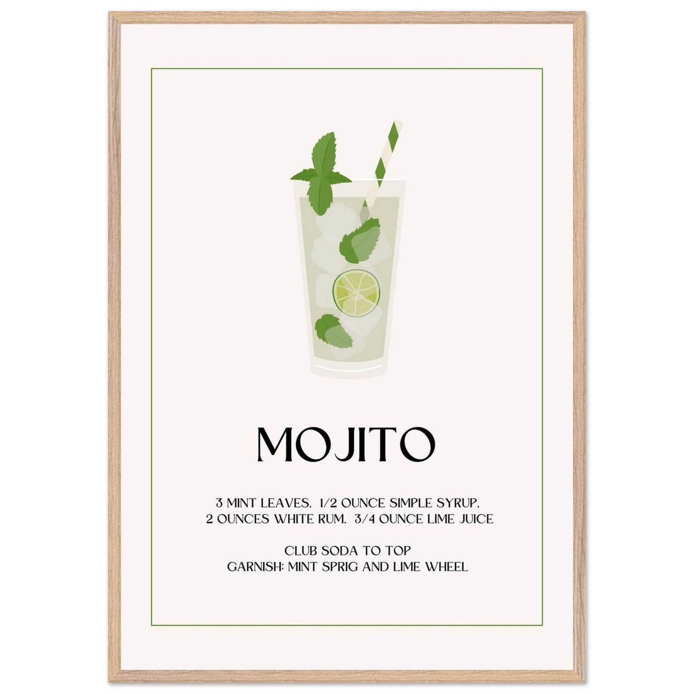 Mojito Cocktail Recipe - Vibrantwalls