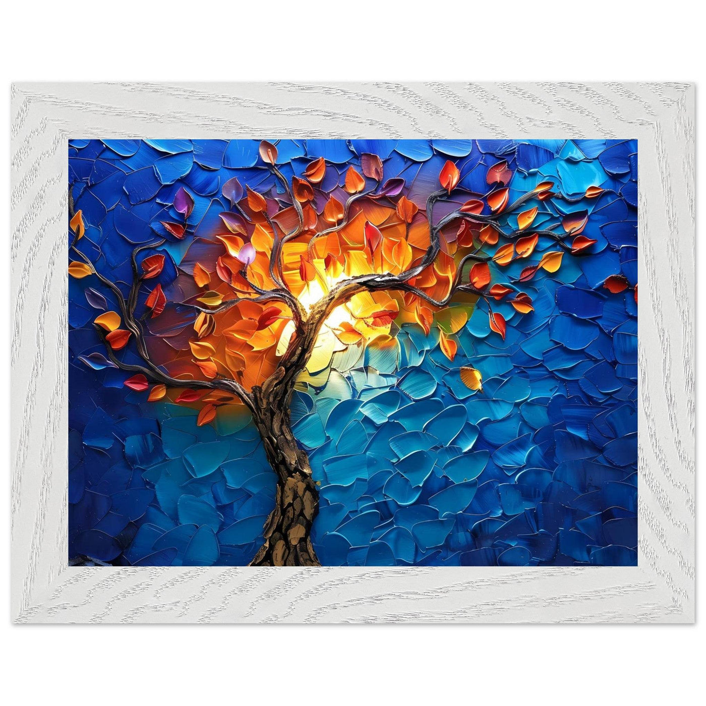 Vibrant Tree of Life Palette Knife Art - Vibrantwalls