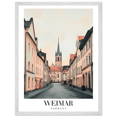 Weimar Germany Framed Poster – Vintage European Cityscape Wall Art with Wooden Frame - Vibrantwalls