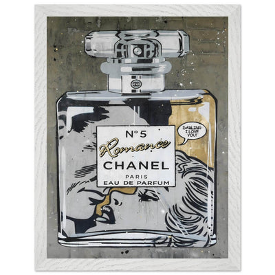 Chanel No. 5 Pop Art Print: Iconic Perfume Art with a Comic Twist, Framed in Your Choice of Style - Vibrantwalls