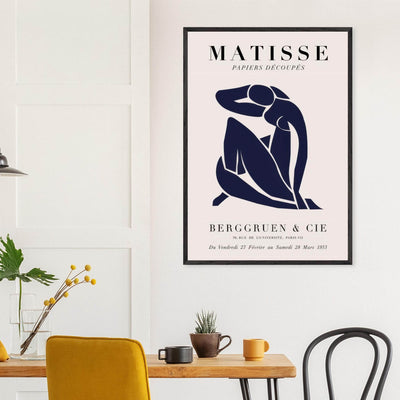 Papiers Découpés Blue Nude II Artwork - Elegant Piece for Your Space - Vibrantwalls