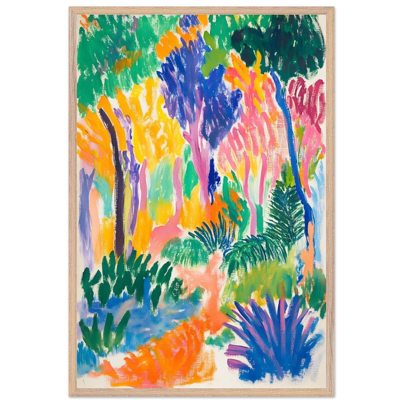 Abstract Foliage Art - Modern Wall Decor for Your Home - Vibrantwalls