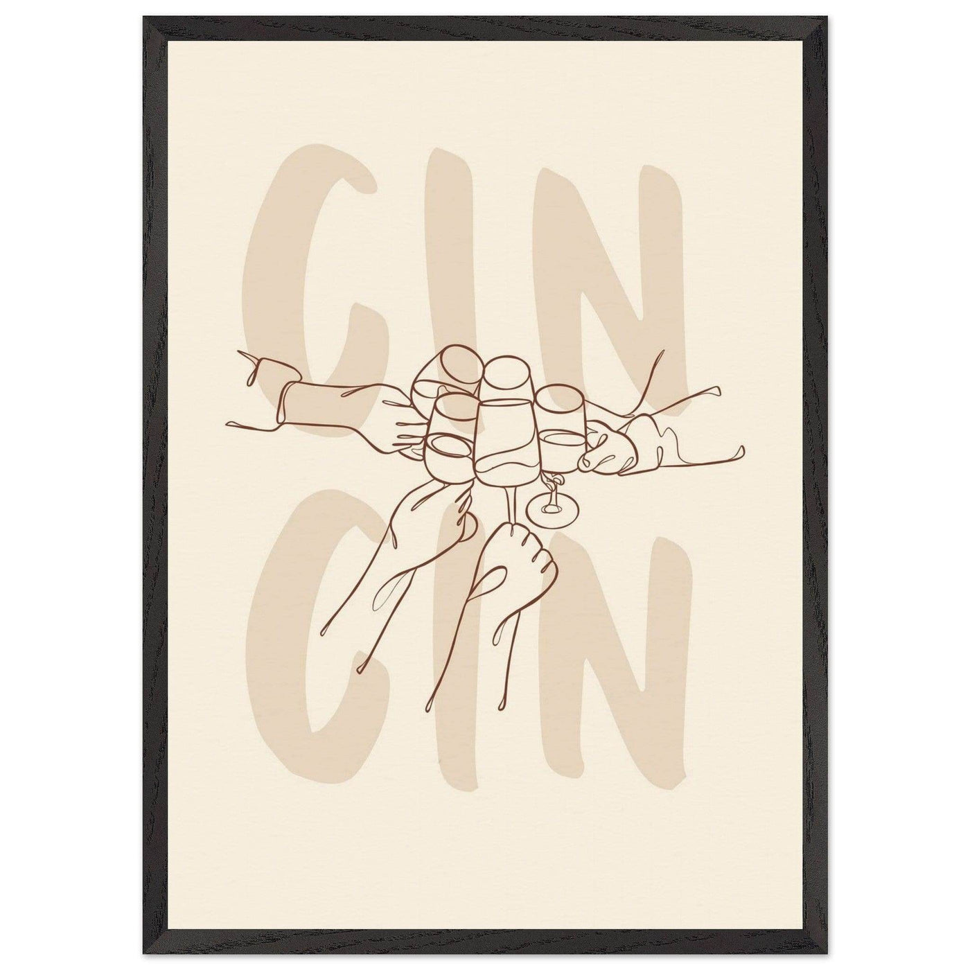 Framed Gin Quote Artwork for Gin Lovers - Perfect Decor for Home or Bar - Vibrantwalls