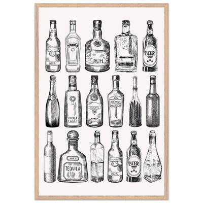 Gin Tonic Cocktail Recipe Classic Bar Print - Vibrantwalls