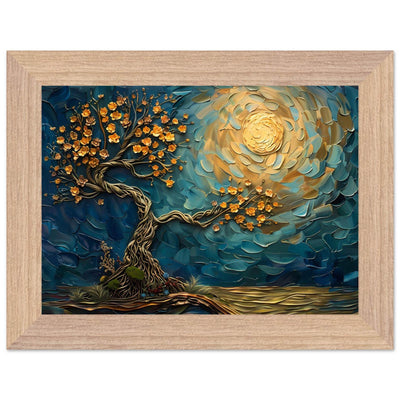 Tree of Life Jewelry - Golden Blooms & Midnight Sky Design - Vibrantwalls