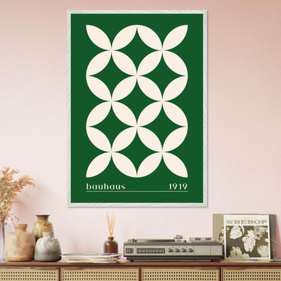 Bauhaus 1919 Green & Beige - Vibrantwalls