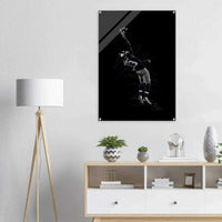 Dynamic Football Player Acrylic Print – Modern Sport Art, Vibrant & Durable Wall Decor in Multiple Sizes - Vibrantwalls