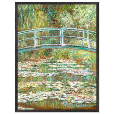 Bridge Over a Pond Art Print - Water Lilies Decorative Artwork for Your Space - Vibrantwalls