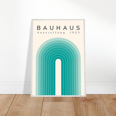 Bauhaus Ausstellung 1923 Teal & Cream - Vibrantwalls