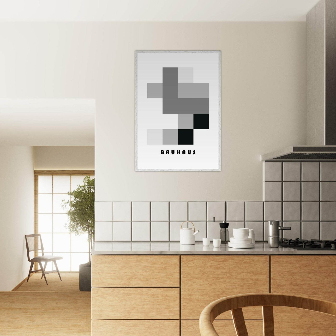 Bauhaus-Style Abstract Geometric - Vibrantwalls