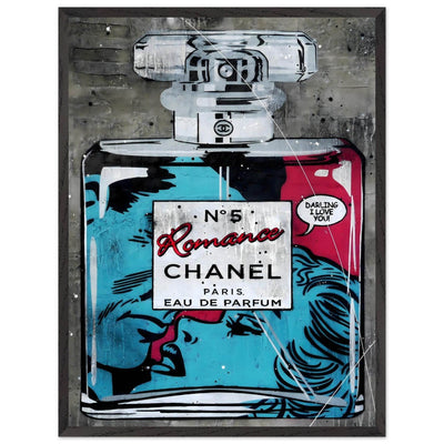 Chanel No. 5 'Romance' Pop Art Print - Iconic Fragrance Art in Your Choice of Frame & Size - Vibrantwalls