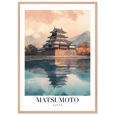 Matsumoto Japan Framed Poster – Serene Travel Wall Art with Wooden Frame - Vibrantwalls