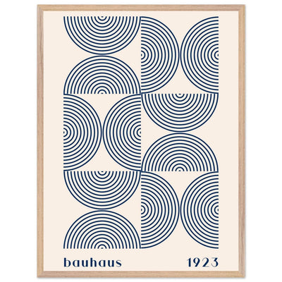 Bauhaus 1923 Navy & Beige - Vibrantwalls