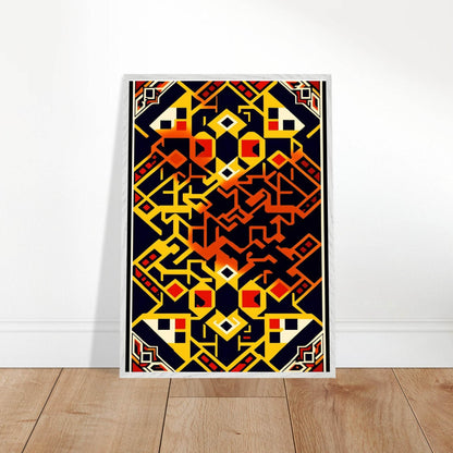 Abstract Geometric Poster for Modern Home Decor Framed Art - Vibrantwalls