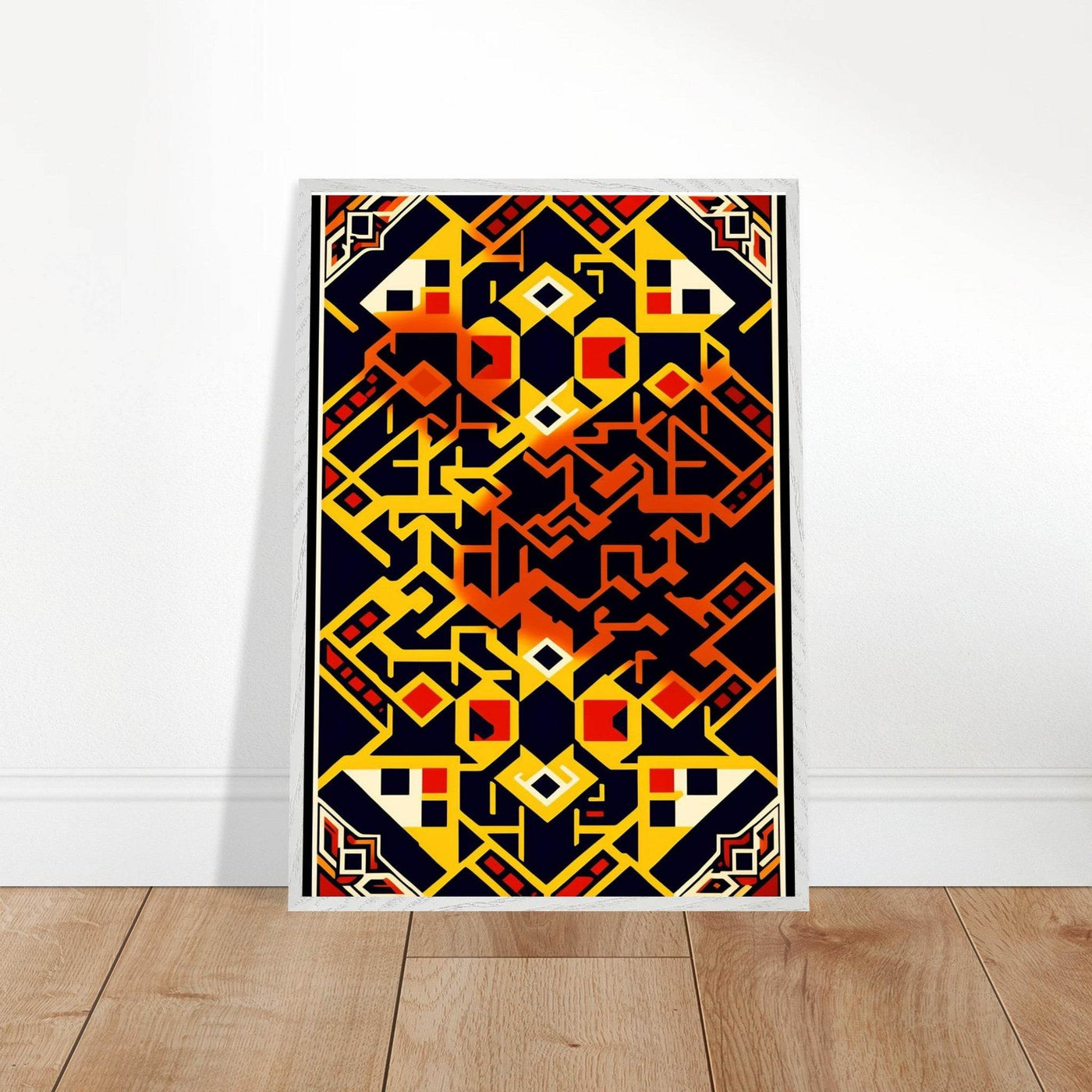 Abstract Geometric Poster for Modern Home Decor Framed Art - Vibrantwalls