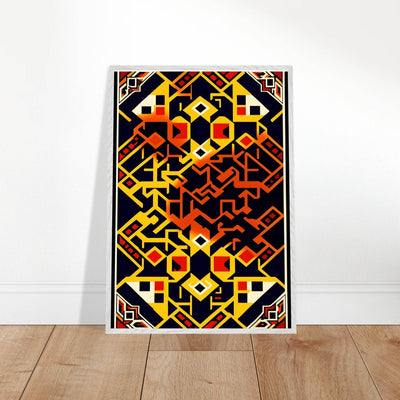 Abstract Geometric Poster for Modern Home Decor Framed Art - Vibrantwalls