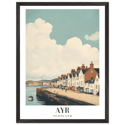 Ayr Scotland Framed Poster – Coastal Charm Wall Art with Vintage Vibe & Wooden Frame - Vibrantwalls
