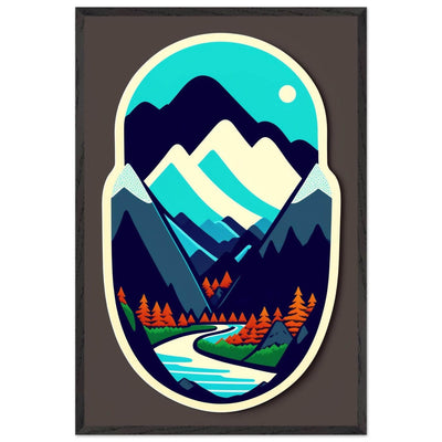 Minimalist Mountain Landscape - Vibrantwalls