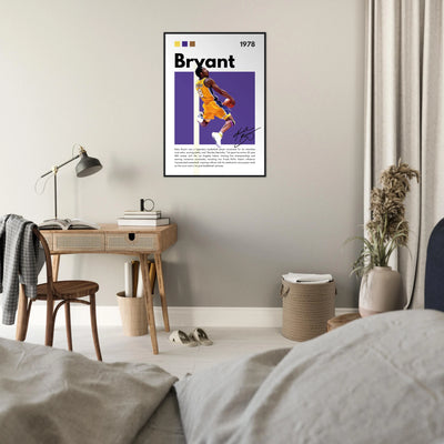Kobe Bryant Black Mamba Lakers Vintage Poster Vibrantwalls