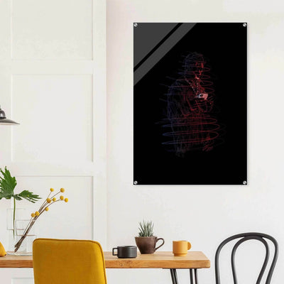 Connor McGregor 'Mystic Mac' Abstract Acrylic Print – Dynamic, Neon-Effect Wall Art in Multiple Sizes - Vibrantwalls