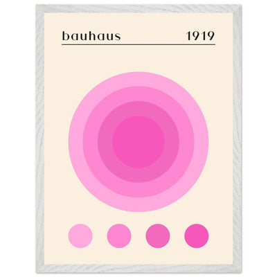 Bauhaus Pink Gradient Circle - Vibrantwalls