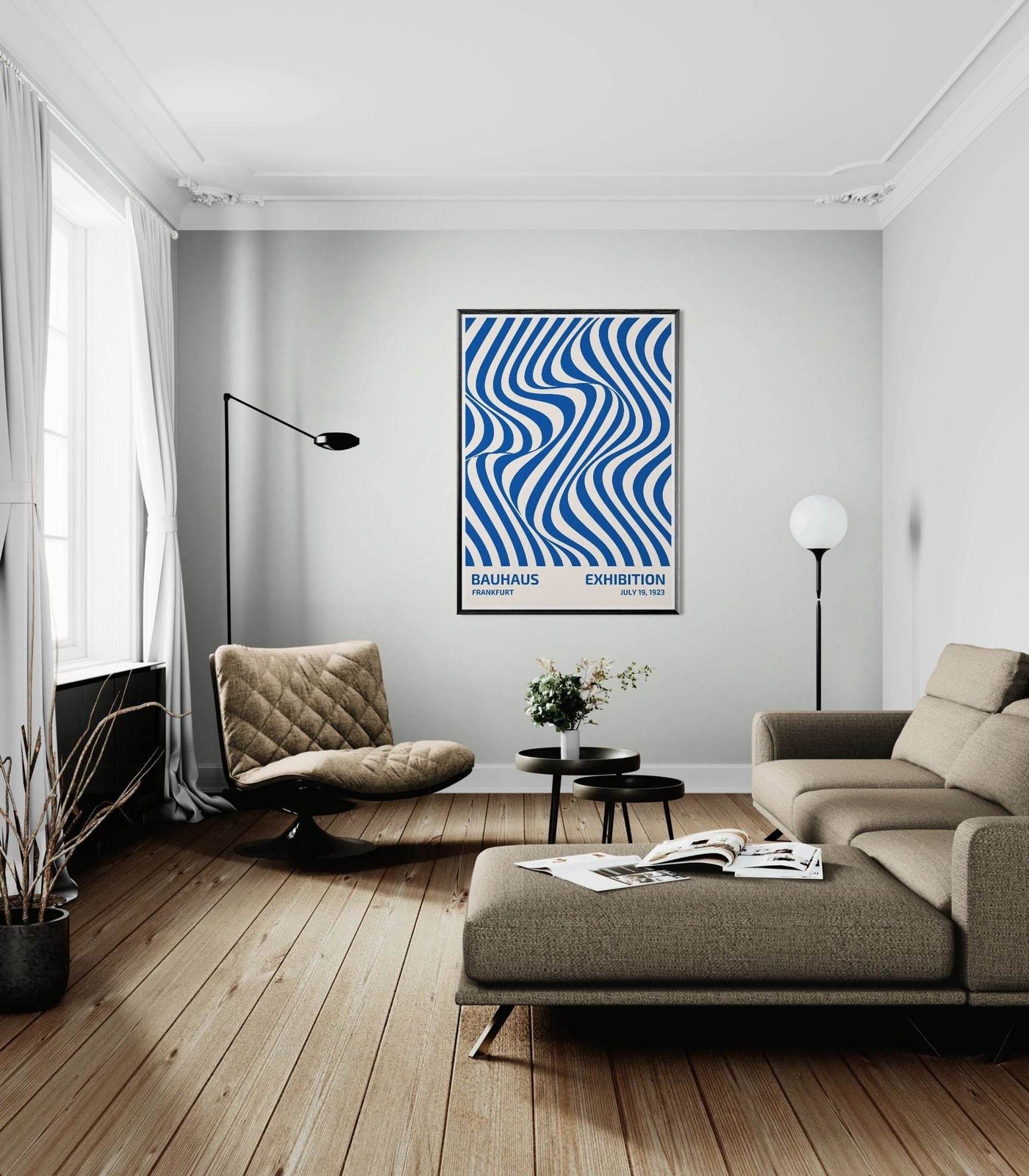 Bauhaus Ausstellung 1923 Op Art Wavy - Vibrantwalls