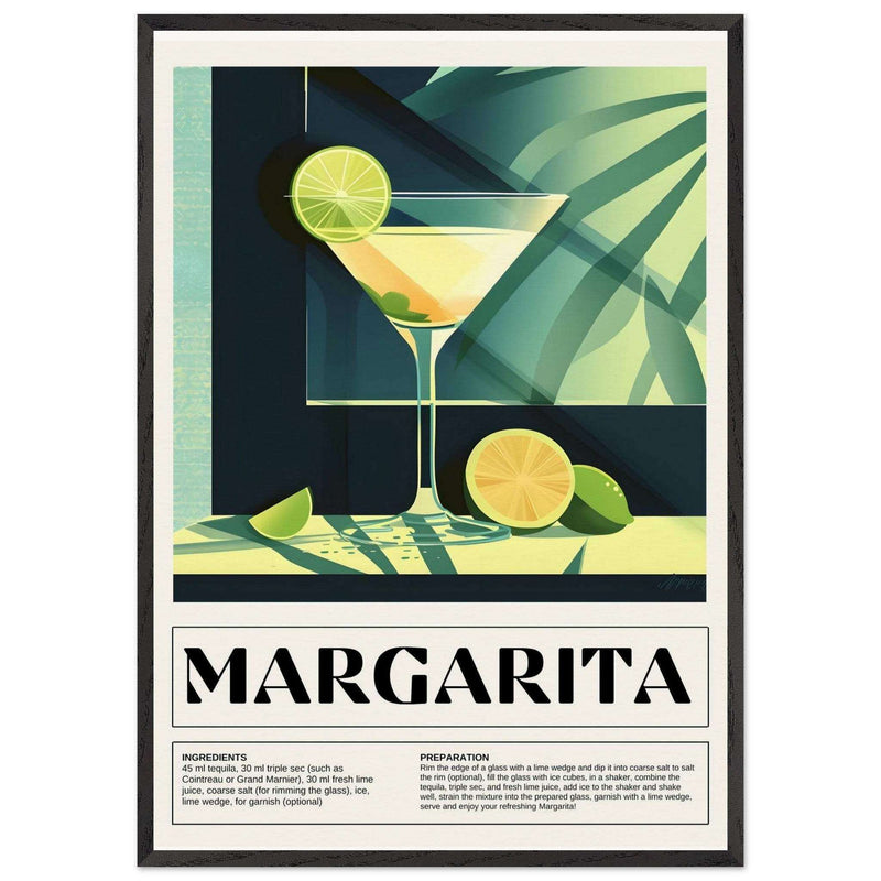 Margarita Cocktail Poster Framed Wall Art - Vibrantwalls