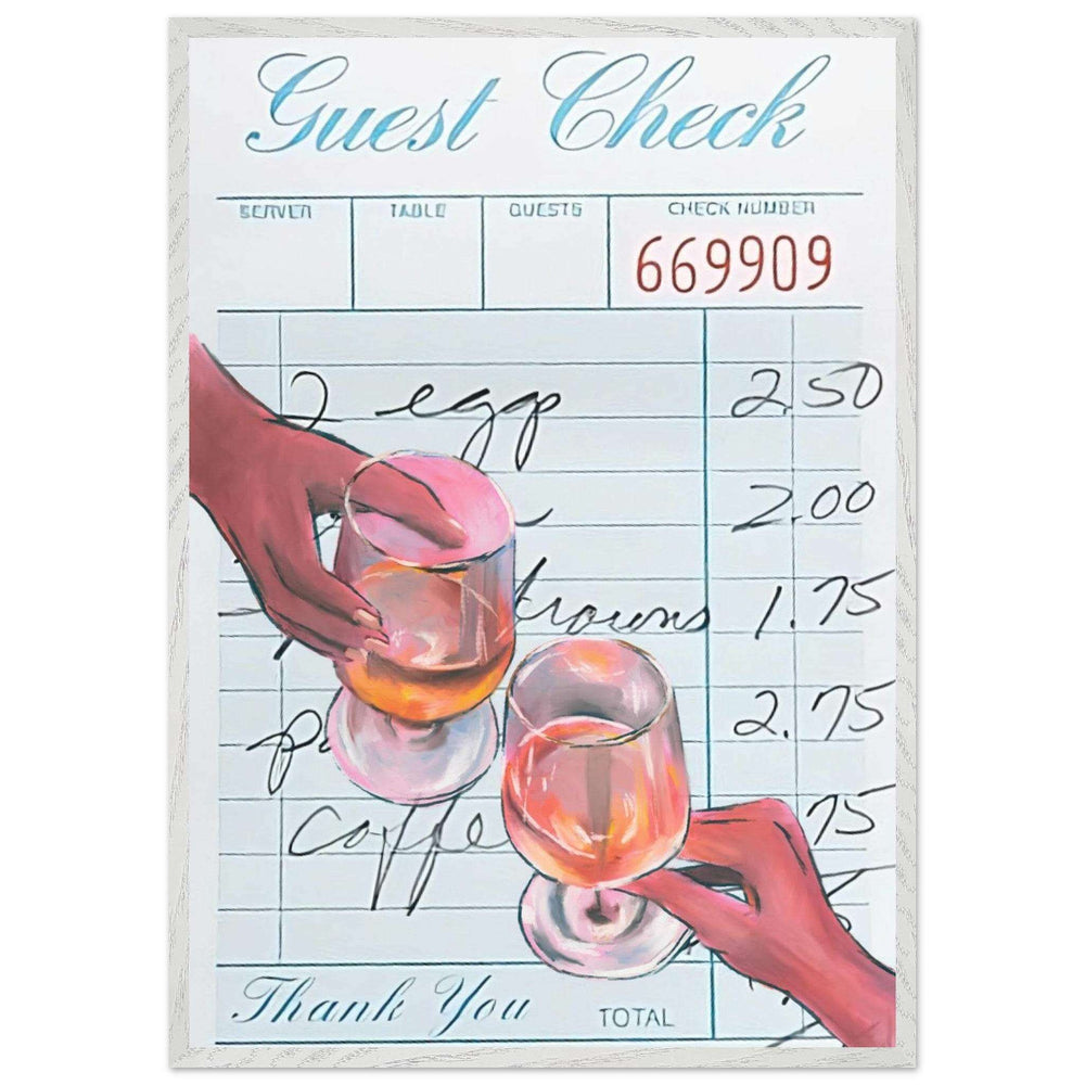 Retro Bar Tab Drink Vintage Charm Wall Art - Vibrantwalls