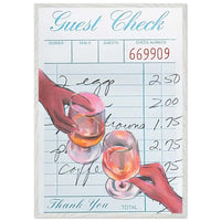 Retro Bar Tab Drink Vintage Charm Wall Art - Vibrantwalls